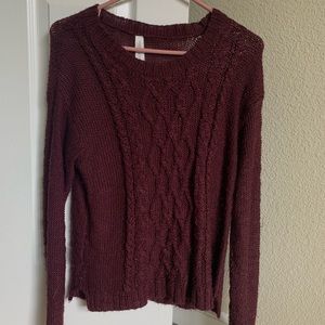 Burgundy sweater